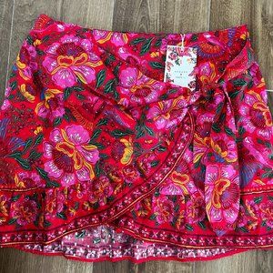 Sézane x Farm Rio skirt, new with tags